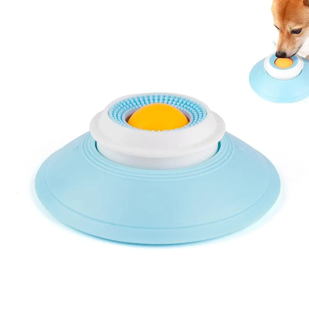 Dog Lick Ball Toy Slow Feeder for Dog Cat Liquid Food Calming Enrichment Toy for Bathing Grooming Anxiety Relief Lick Mat