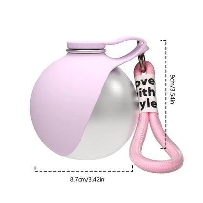 Portable Dog Water Bottle with Silicone Bowl