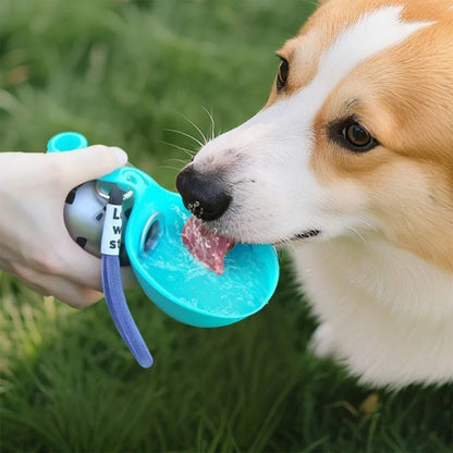 Portable Dog Water Bottle with Silicone Bowl