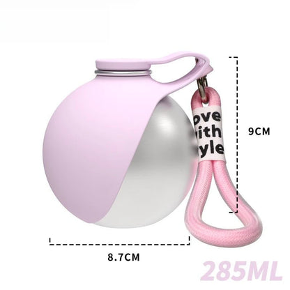 Portable Dog Water Bottle with Silicone Bowl