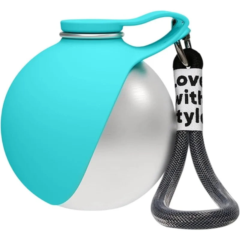 Portable Dog Water Bottle with Silicone Bowl